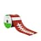 2.5" x 6.6yd. Football Wired Faux Linen Ribbon by Celebrate It™ Tailgate